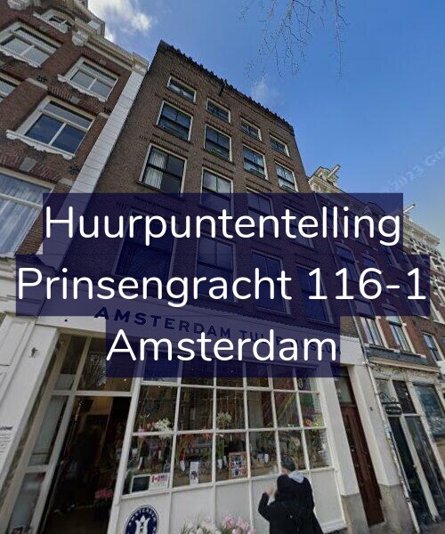 Foto gevel Huurpuntentelling voor Prinsengracht 116-1, Amsterdam
