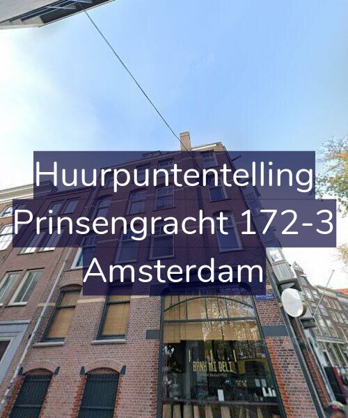 Foto gevel Huurpuntentelling voor Prinsengracht 172-3, Amsterdam
