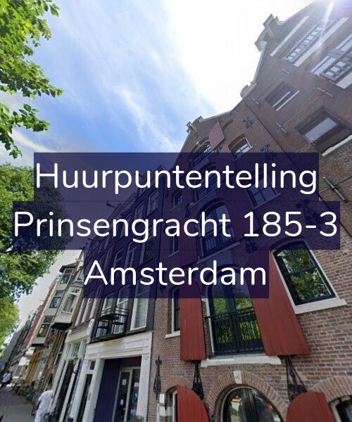 Foto gevel Huurpuntentelling voor Prinsengracht 185-3, Amsterdam