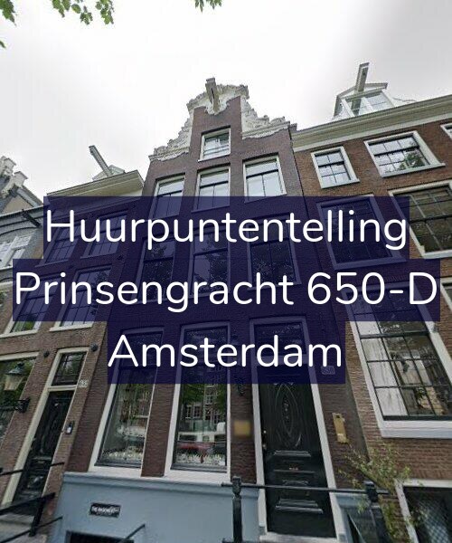 Foto gevel Huurpuntentelling voor Prinsengracht 650-D, Amsterdam