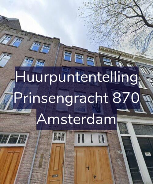 Foto gevel Huurpuntentelling voor Prinsengracht 870, Amsterdam