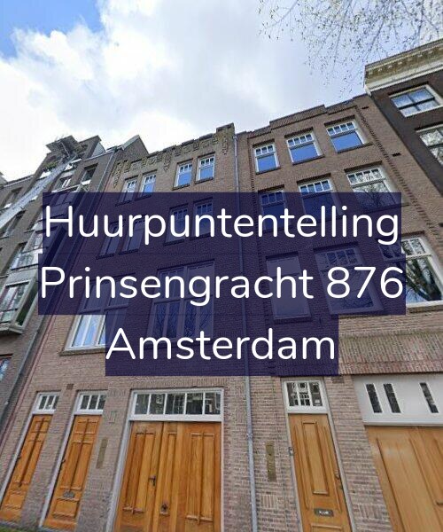 Foto gevel Huurpuntentelling voor Prinsengracht 876, Amsterdam