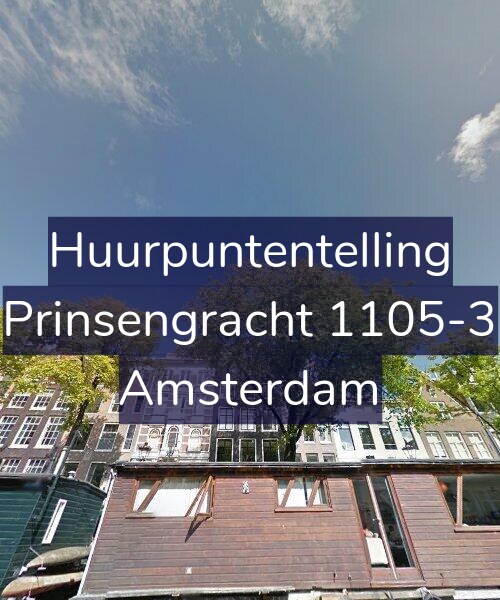 Foto gevel Huurpuntentelling voor Prinsengracht 1105-3, Amsterdam