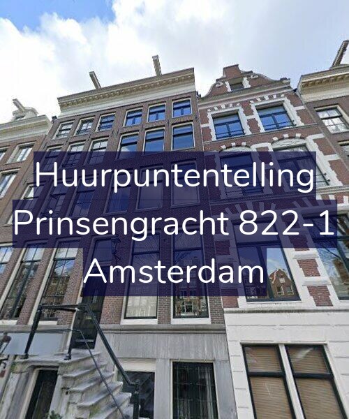 Foto gevel Huurpuntentelling voor Prinsengracht 822-1, Amsterdam
