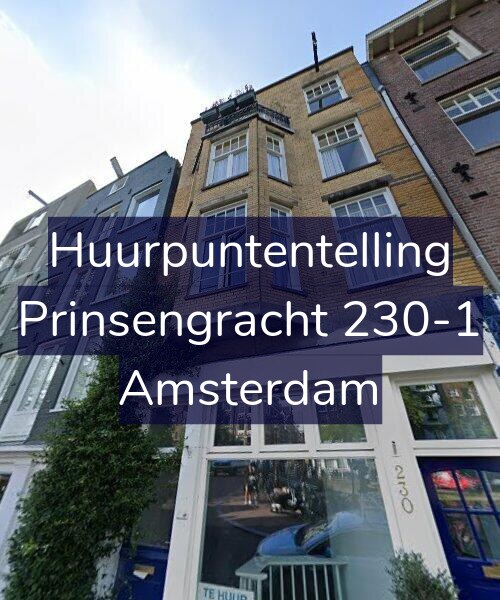 Foto gevel Huurpuntentelling voor Prinsengracht 230-1, Amsterdam