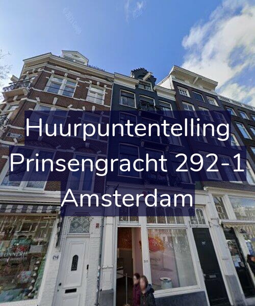 Foto gevel Huurpuntentelling voor Prinsengracht 292-1, Amsterdam