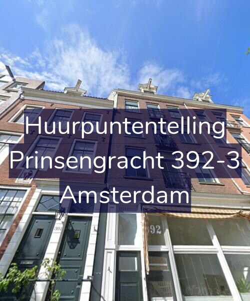 Foto gevel Huurpuntentelling voor Prinsengracht 392-3, Amsterdam