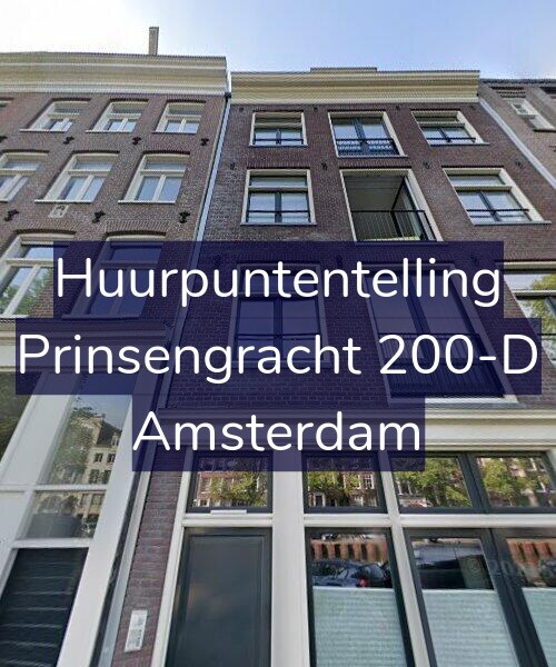 Foto gevel Huurpuntentelling voor Prinsengracht 200-D, Amsterdam