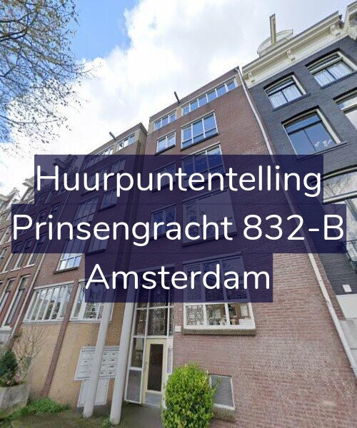 Foto gevel Huurpuntentelling voor Prinsengracht 832-B, Amsterdam
