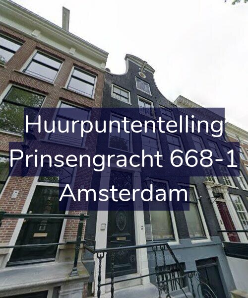 Foto gevel Huurpuntentelling voor Prinsengracht 668-1, Amsterdam