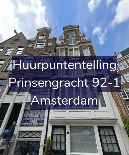 Foto gevel Huurpuntentelling voor Prinsengracht 92-1, Amsterdam