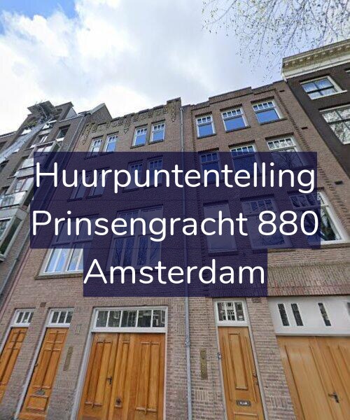 Foto gevel Huurpuntentelling voor Prinsengracht 880, Amsterdam