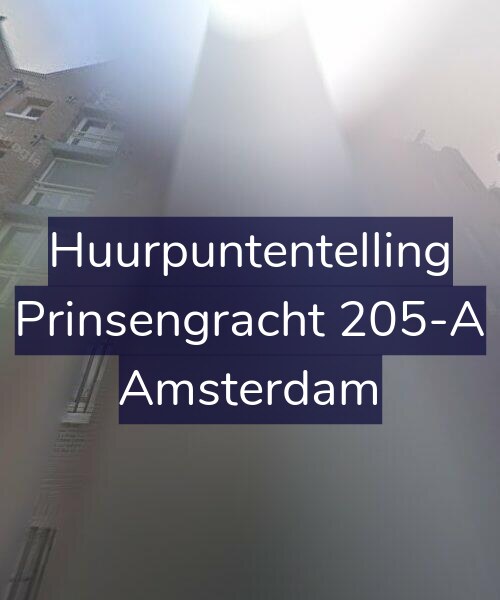 Foto gevel Huurpuntentelling voor Prinsengracht 205-A, Amsterdam