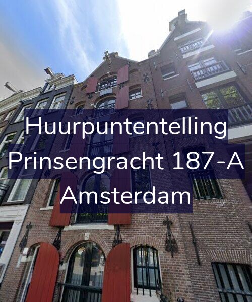Foto gevel Huurpuntentelling voor Prinsengracht 187-A, Amsterdam