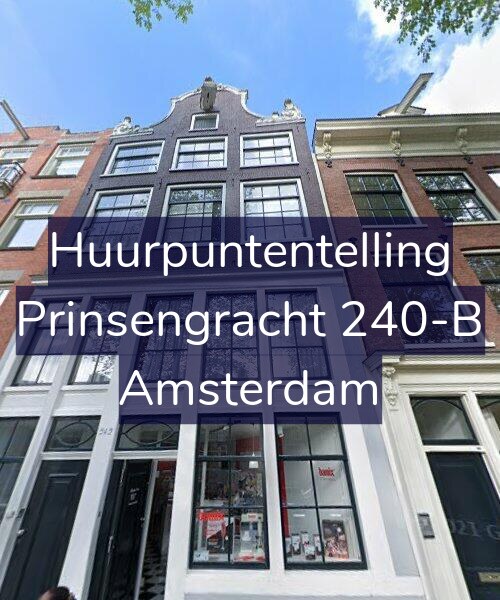 Foto gevel Huurpuntentelling voor Prinsengracht 240-B, Amsterdam