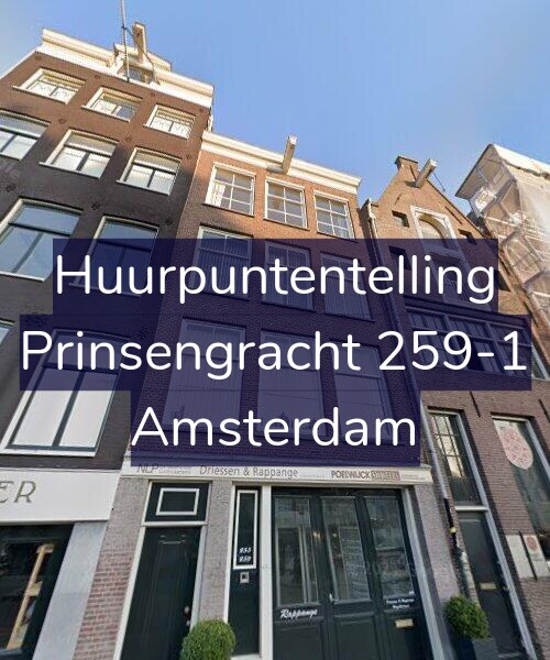 Foto gevel Huurpuntentelling voor Prinsengracht 259-1, Amsterdam