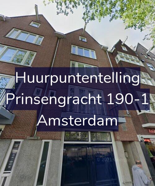 Foto gevel Huurpuntentelling voor Prinsengracht 190-1, Amsterdam