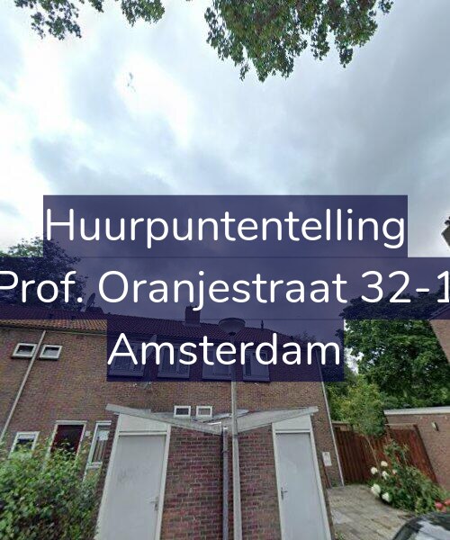 Foto gevel Huurpuntentelling voor Prof. Oranjestraat 32-1, Amsterdam
