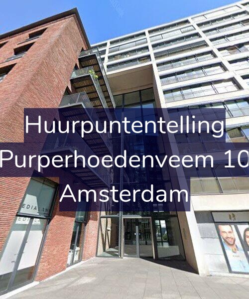 Foto gevel Huurpuntentelling voor Purperhoedenveem 10, Amsterdam