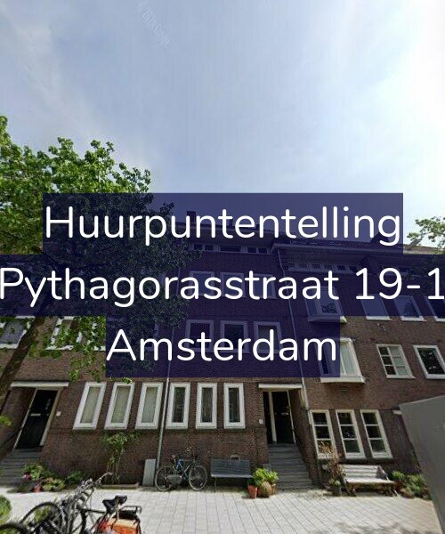 Foto gevel Huurpuntentelling voor Pythagorasstraat 19-1, Amsterdam