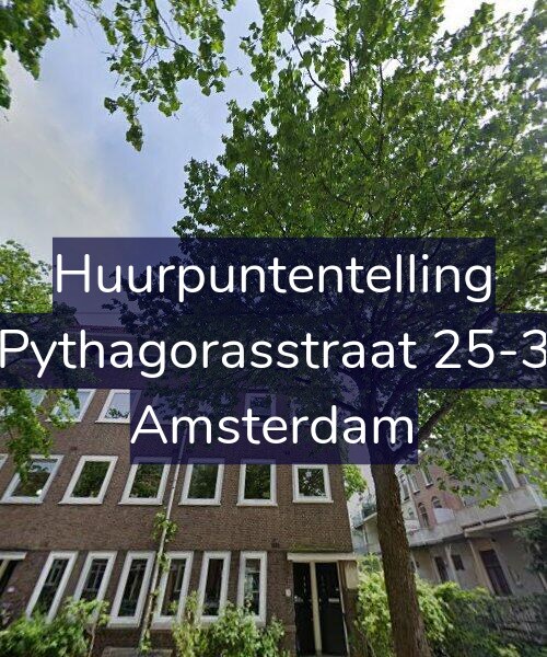 Foto gevel Huurpuntentelling voor Pythagorasstraat 25-3, Amsterdam