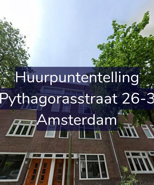Foto gevel Huurpuntentelling voor Pythagorasstraat 26-3, Amsterdam