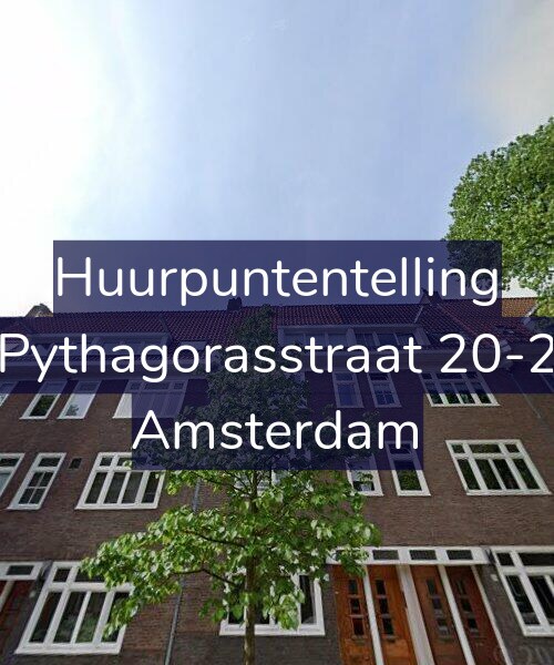 Foto gevel Huurpuntentelling voor Pythagorasstraat 20-2, Amsterdam