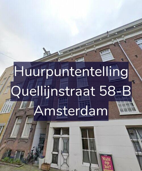 Foto gevel Huurpuntentelling voor Quellijnstraat 58-B, Amsterdam