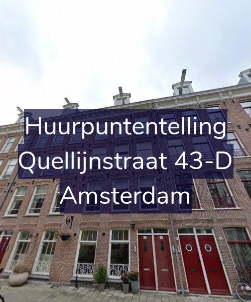 Foto gevel Huurpuntentelling voor Quellijnstraat 43-D, Amsterdam