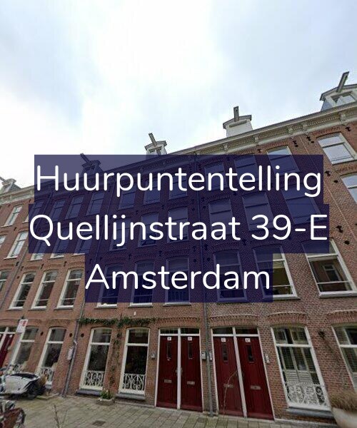 Foto gevel Huurpuntentelling voor Quellijnstraat 39-E, Amsterdam