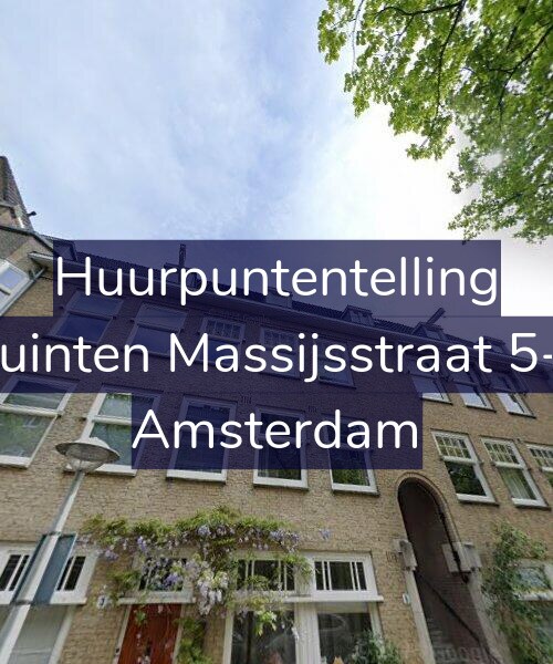 Foto gevel Huurpuntentelling voor Quinten Massijsstraat 5-2, Amsterdam