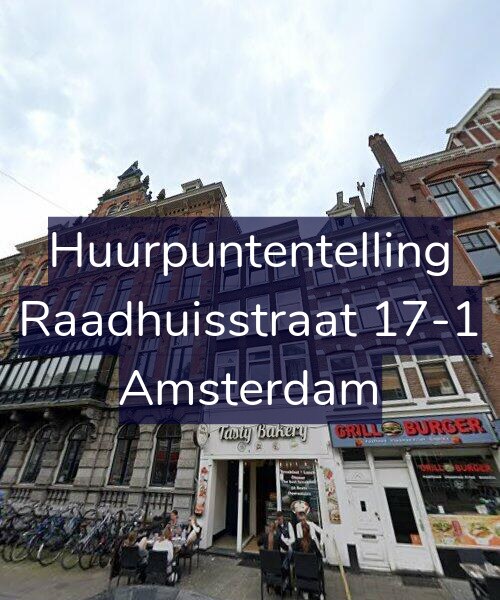 Foto gevel Huurpuntentelling voor Raadhuisstraat 17-1, Amsterdam