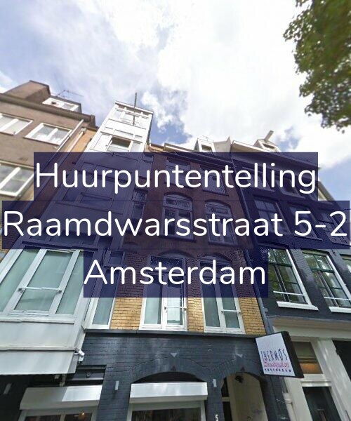 Foto gevel Huurpuntentelling voor Raamdwarsstraat 5-2, Amsterdam