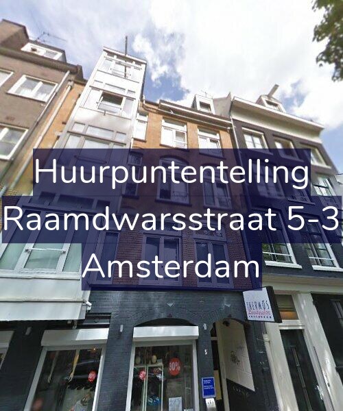 Foto gevel Huurpuntentelling voor Raamdwarsstraat 5-3, Amsterdam
