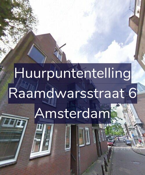 Foto gevel Huurpuntentelling voor Raamdwarsstraat 6, Amsterdam