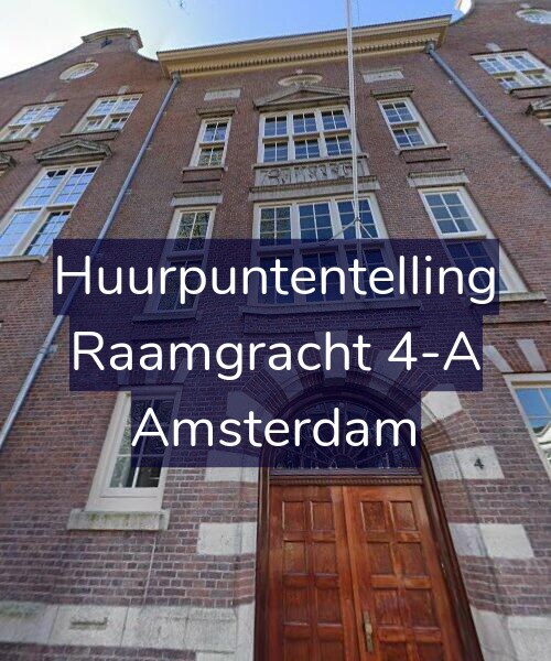 Foto gevel Huurpuntentelling voor Raamgracht 4-A, Amsterdam