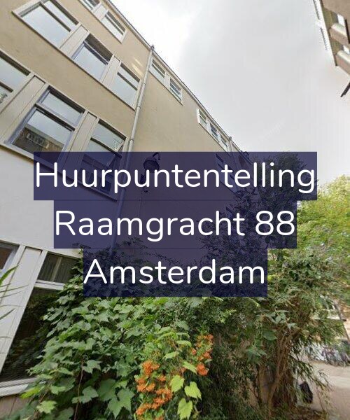 Foto gevel Huurpuntentelling voor Raamgracht 88, Amsterdam