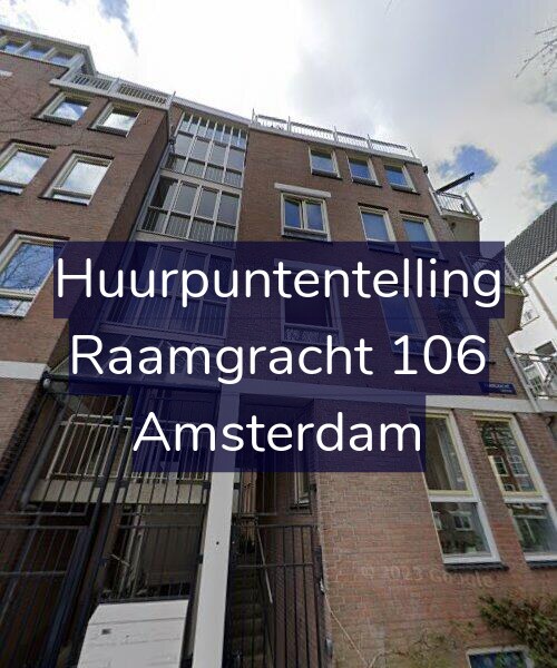 Foto gevel Huurpuntentelling voor Raamgracht 106, Amsterdam