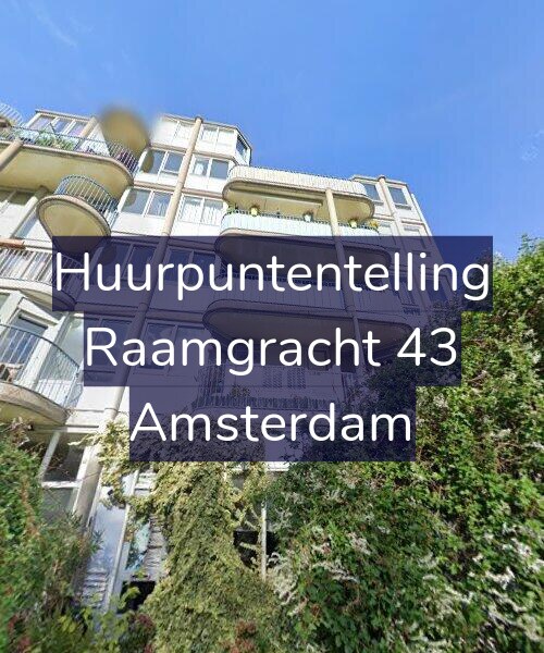 Foto gevel Huurpuntentelling voor Raamgracht 43, Amsterdam
