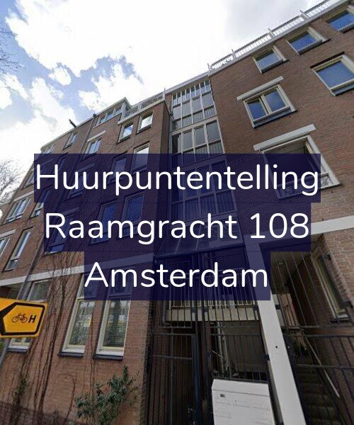 Foto gevel Huurpuntentelling voor Raamgracht 108, Amsterdam