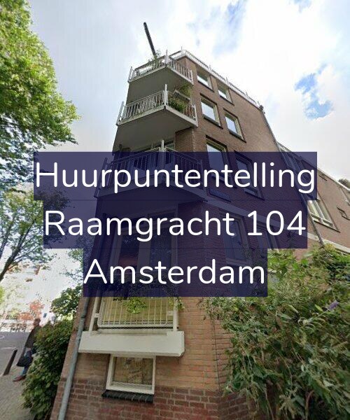 Foto gevel Huurpuntentelling voor Raamgracht 104, Amsterdam