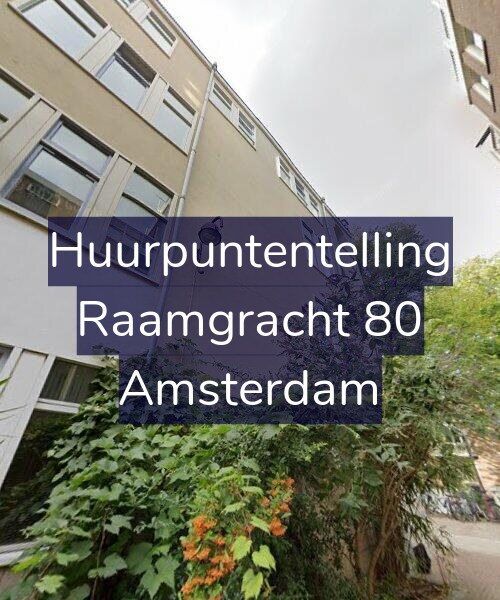 Foto gevel Huurpuntentelling voor Raamgracht 80, Amsterdam