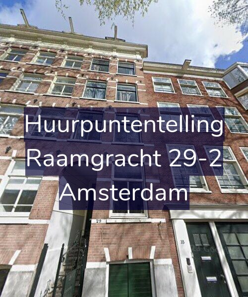 Foto gevel Huurpuntentelling voor Raamgracht 29-2, Amsterdam