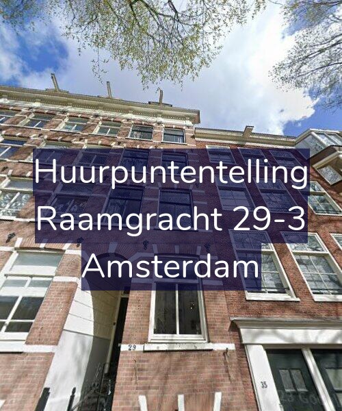 Foto gevel Huurpuntentelling voor Raamgracht 29-3, Amsterdam