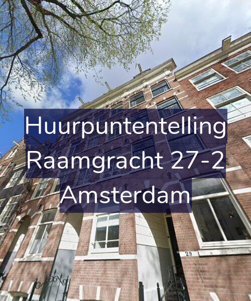Foto gevel Huurpuntentelling voor Raamgracht 27-2, Amsterdam