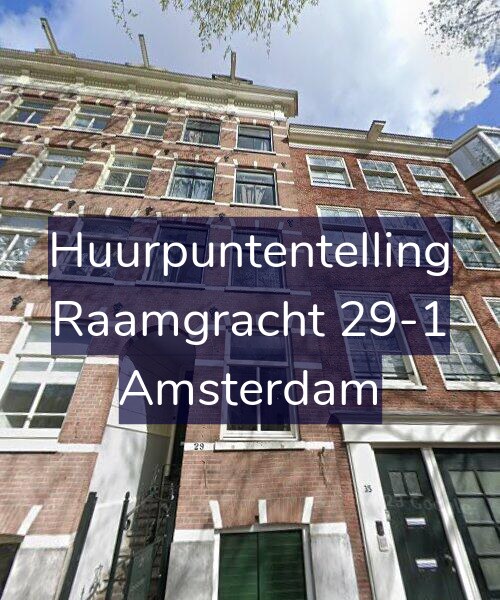 Foto gevel Huurpuntentelling voor Raamgracht 29-1, Amsterdam