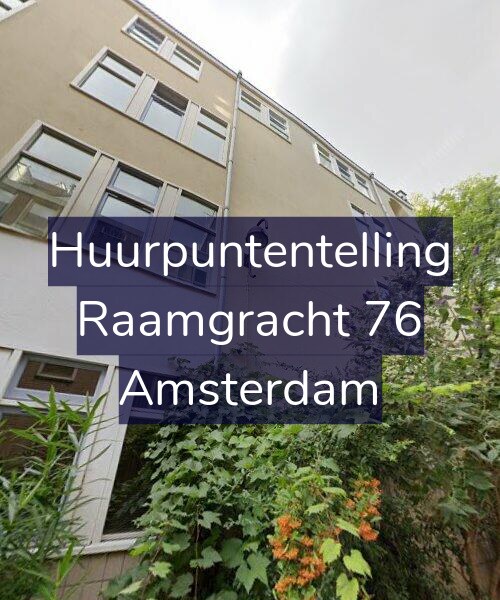 Foto gevel Huurpuntentelling voor Raamgracht 76, Amsterdam