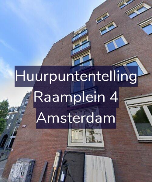 Foto gevel Huurpuntentelling voor Raamplein 4, Amsterdam