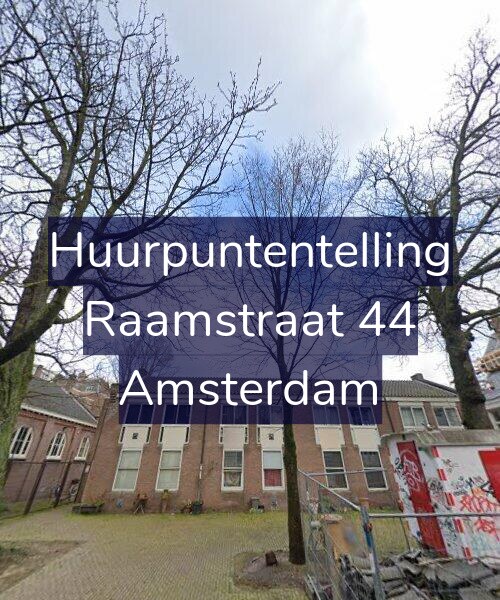 Foto gevel Huurpuntentelling voor Raamstraat 44, Amsterdam