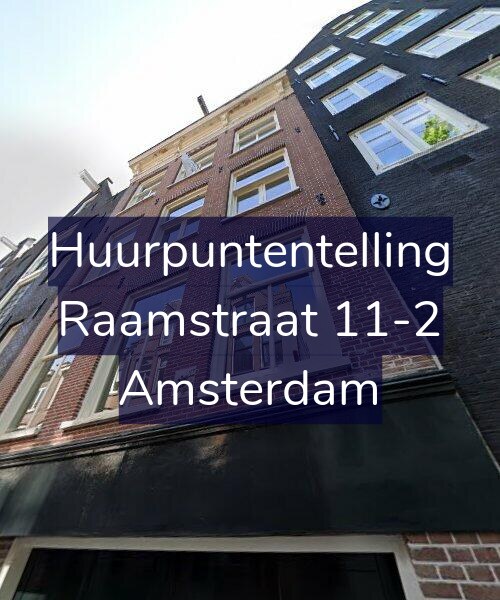 Foto gevel Huurpuntentelling voor Raamstraat 11-2, Amsterdam